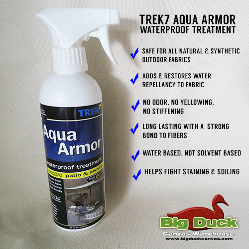 Trek7 Waterproofing Spray Aqua Armor 16oz Outdoor Fabric