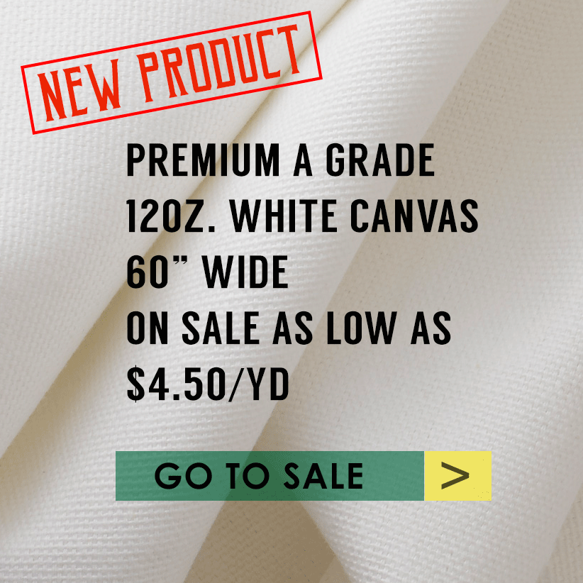 12oz White Cotton Duck Cloth Wholesale